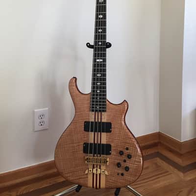 Alembic Mark King Signature Deluxe Balance Custom 5 String Bass 2000 Flame Maple LED's image 3