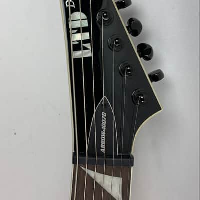 ESP LTD Arrow-1007 Baritone EverTune ET 7-String Electric Guitar Black B-Stock Larrow1007betblk image 14