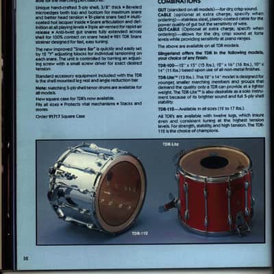 Slingerland 15"12-Lug TDR-112 Snare Drum Batter Rim/Hoop Stick-Saver Vintage 70s image 8