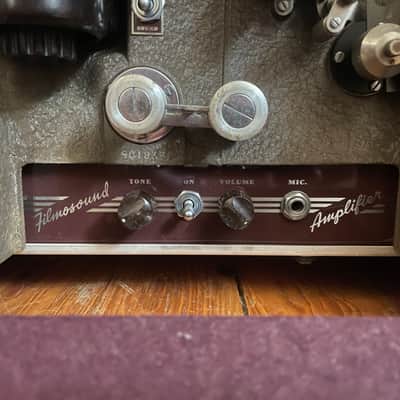 Bell & Howell No. 185 Filmosound Amp + Projector - 8 Ohm AlNiCo 6" Speaker - 1940's/1950's Made In USA image 3