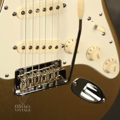 2014 Fender 60th Anniversary American Standard Stratocaster Aztec Gold image 3