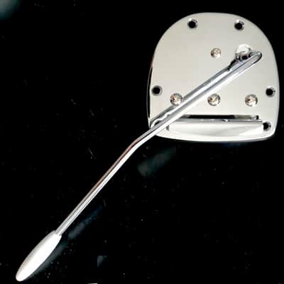 Chrome Fender Jazzmaster/Jaguar Vibrato tailpiece image 2