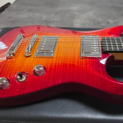 Jackson AT1T USA Archtop 1997 Mahogany Body AAAAA Flame Top American Figured Pro American Kent Armstrong HH Strat Guitar Pre-Fender AT1 Sunburst image 6