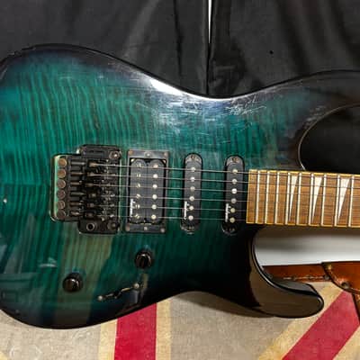 Jackson Dinky XL Professional Electric Guitar MIJ Japan Green image 2