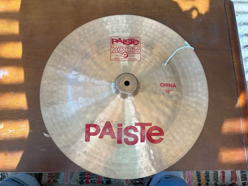 Paiste 2002 China Crash 18" 1980's - Brilliant image 1