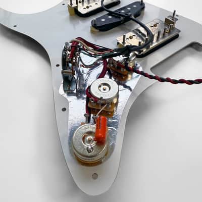 AxLabs Habanero Loaded Strat-Style Prewired Pickguard - H/S/H- Red Tortoise image 3