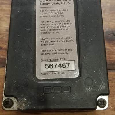 DOD FX55B Supra Distortion Pedal 1990s USA image 8