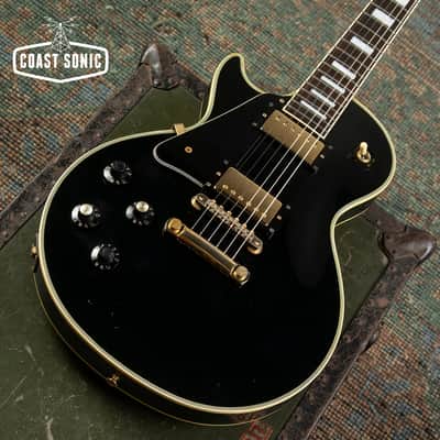 1990 Greco LEFT HAND EGC600 Made in Japan Black Beauty Custom Fujigen Lefty image 7