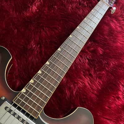 c.1967-1972 Yamaha SA-30T MIJ Vintage Hollow Body Guitar “Sunburst” image 4