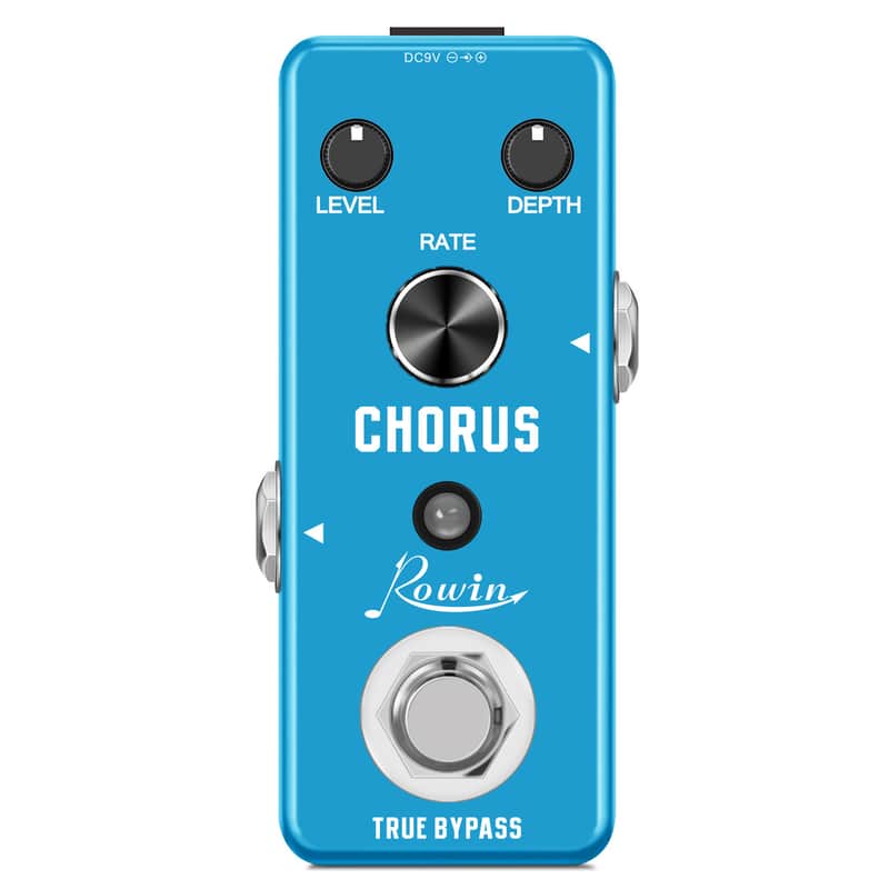 Rowin Analog Chorus Guitar Pedal, BBD Circuit Pure Ensemble Chorus Effect, True Bypass Mini Pedal for Electric Guitar & Bass image 1