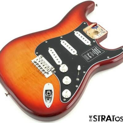 Fender Player Stratocaster Strat LOADED BODY Plus Flame Top! Aged Cherryburst image 2
