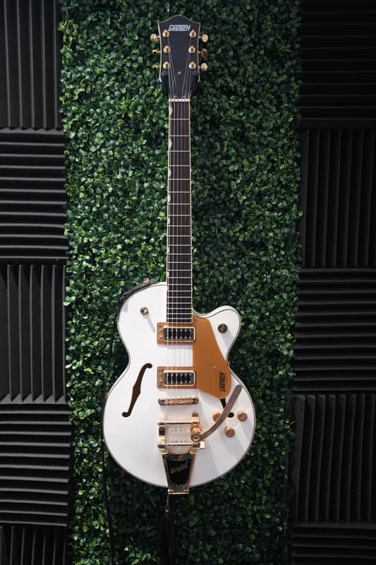 Gretsch G5655TG Electromatic Center Block Jr. Single Cutaway with Gold Hardware 2019 Snow Crest White image 1