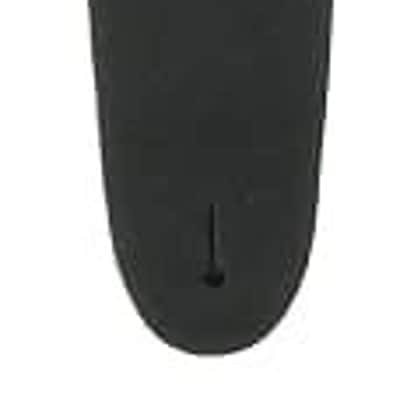 D'Addario - Planet Waves Leather Guitar Strap  Black  2.5" Wide image 2
