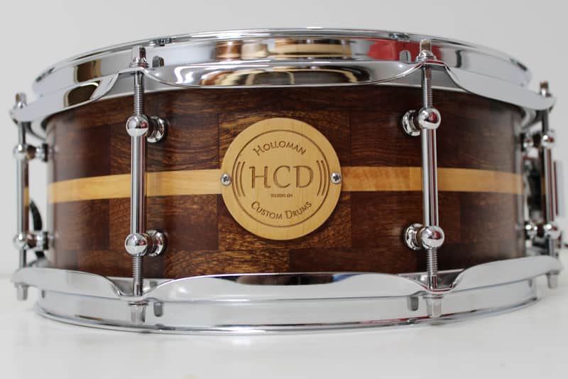 Holloman Custom Drums 5x13" Walnut/Maple snare - Hand rubbed urethane over Danish oil image 1