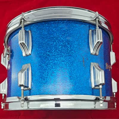 Rogers Holiday 12x8 Rack Tom Late 1960s - Blue Sparkle image 4