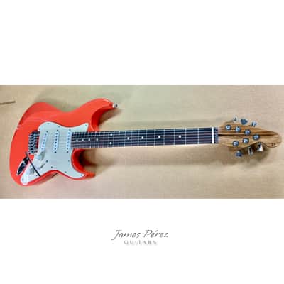 ALL NEW! - LS - Handmade in U.S.A. by Me @ James Perez Guitars 2026 - Fiesta Red image 7