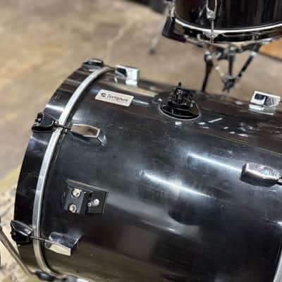 Tempus 4-Piece Carbon Fiber Drum Set 1990s - Black image 11