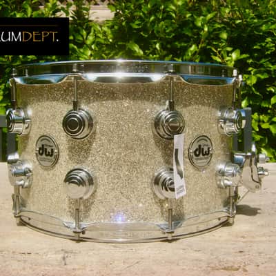 ✮ IMMACULATE, UNPLAYED ✮ DW COLLECTORS SERIES * VLT * 14 x 8 DEEP ✮100% Maple SNARE ✮ BROKEN GLASS ✮ True Hoops ✮FAT SOUND ! image 2