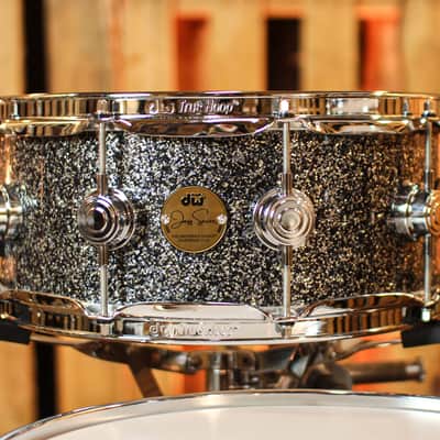 DW Collector's Jazz Maple Gum Black Galaxy Drum Set - 18,12,14,14sn - SO#1393931 image 7