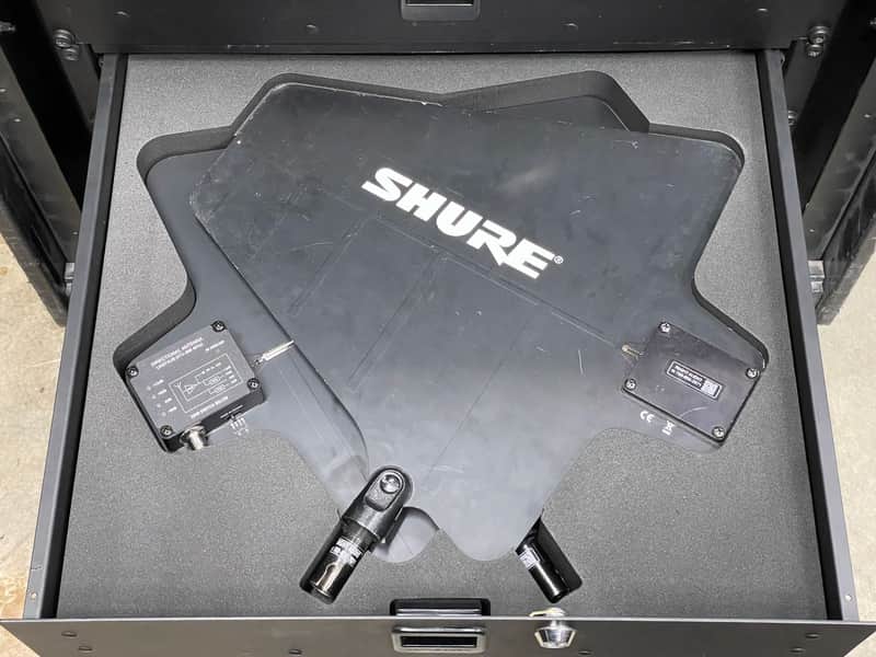 Custom Foam Insert for Rack Drawer fits 2 Shure UA874 UHF antennas image 1