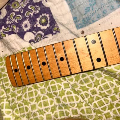 Unknown vintage strat neck loaded. image 6