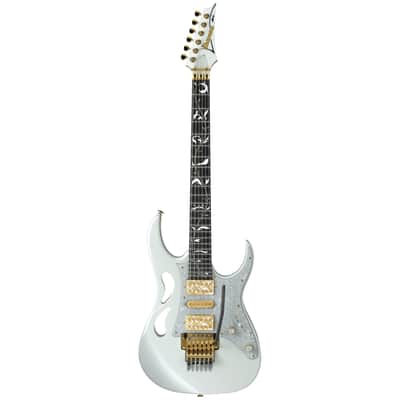 Ibanez PIA3761-SLW Steve Vai Signature 6-String Solid Body Electric Guitar with Rosewood Fretboard, Right-Handed, Stallion White image 2