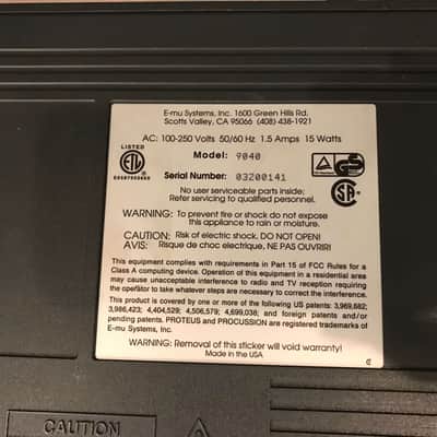 E-MU Systems Proteus/3 world Rackmount Sample Module 1990s image 5