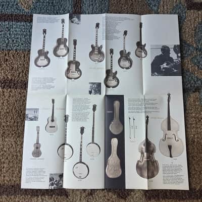 Vintage 1966 Regal (by Fender) Guitar Fold Out Pamphlet Catalog! Rare, Original Case Candy! imagen 2