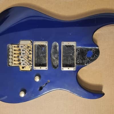 Ibanez RG Japan Electric Guitar Body Loaded Floyd Rose, Pots Purple Gold MIJ image 1
