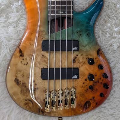 Ibanez SR1605DWASK 5-String Electric Bass Guitar w/Bag Autumn Sunset Sky image 3