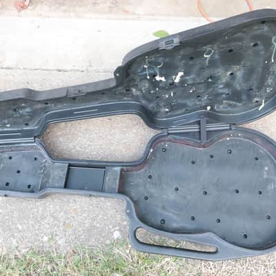 Vintage Gibson ? / Peavey ? 80's ? Hard Molded Guitar Case - Black image 2