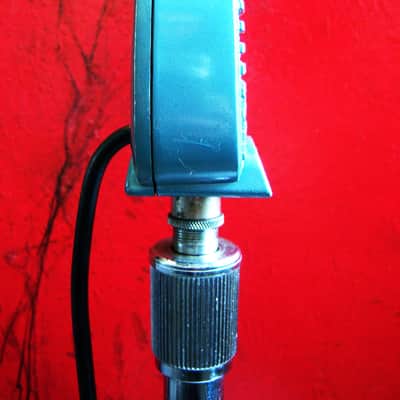 Vintage 1950's General Electric 97U29 / Shure 510 microphone Hi Z 99H86 w period Atlas DS7 desk stand # 2 image 6