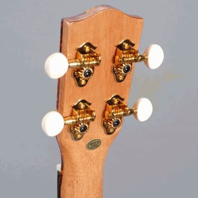Mint Ohana TK-70 Solid Spruce Top Flame Maple Body Tenor Ukulele + Gig Bag Blem image 2