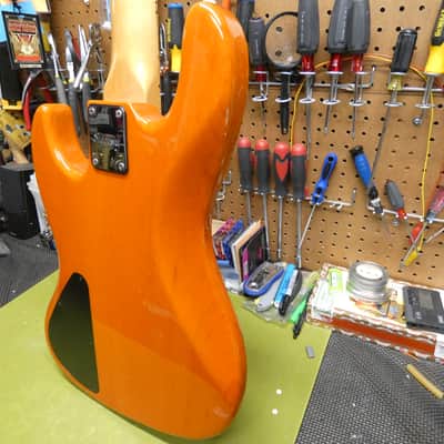 Sadowsky NYC - Trans Orange over AAAAA - Factory LED Side Markers image 8