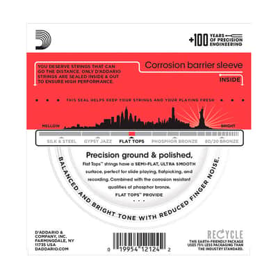 EFT17 Flat Tops Medium 13-56 D'Addario image 2