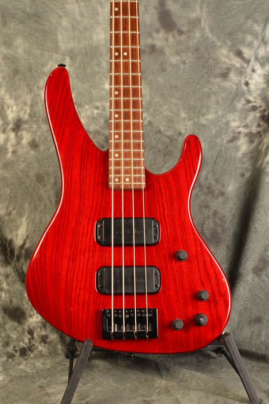 Washburn Bantam XB-900 Bass USA Grover Jackson Pro Model Cherry Ash w Bartolini Pickups & Hard Case image 1