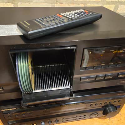 PIONEER  VSX-D466U receiver/PD-F507 25 cd changer  1997 w remote -refurbished image 9