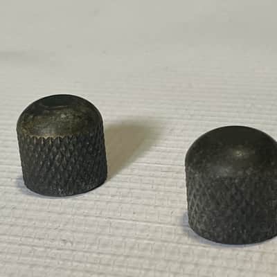 1980's Japan Ibanez RG & S Series Guitar Black Brass Dome Metal Knob Set Push On