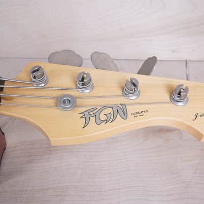 FGN J-Standard Bass 2011 Candy Apple Red Fujigen Made in Japan MIJ w/ Bag image 3