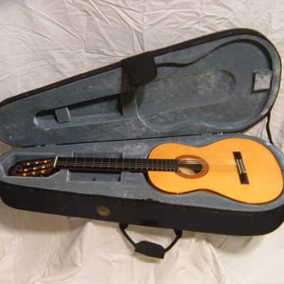 FINAL DISCOUNT Rare Almansa 447 Cypress Flamenco-style classical guitar with Travelite case. image 10