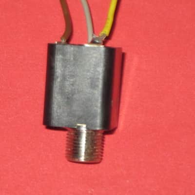 2 lite use genuine Boss INPUT jacks (for compact sized pedals) +nuts,washers,wires (+3 extra wires & 2 zip ties) BOTH jacks have brown,gray,yellow wires attached, work fine, from 2000s (can be used on most other year Boss pedals) NO: pedal(s), other parts image 19