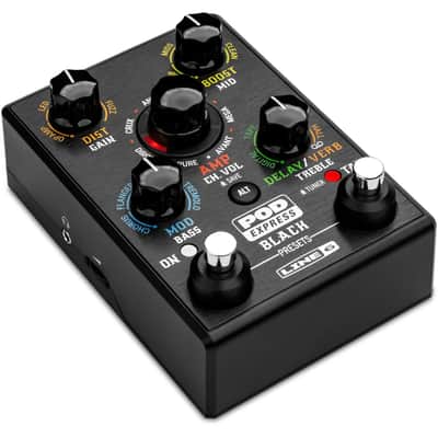 LINE6 POD EXPRESS BLACK PEDALE MULTI EFFETTO PER CHITARRA CON MODELLI AMPLIFICATORI HIGH GAIN image 7