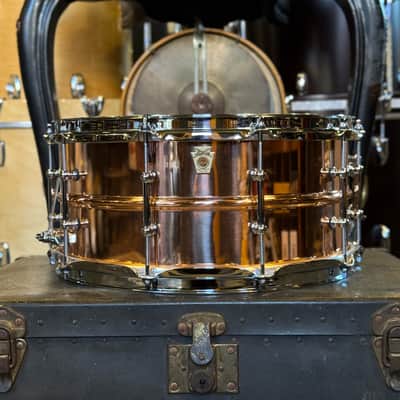 NEW Ludwig 6.5x14 Ludwig Copper Phonic w/ Smooth Shell & Tube Lugs image 1