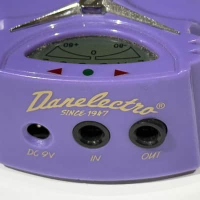 Danelectro Mini Pedal Chromatic Tuner 1999 Purple Food Series image 6