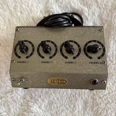 Pentron Corp USA Tube Microphone mixer MM-4A 1960's 4 Channel Portable image 5
