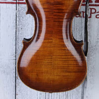Schweitzer Early 1900s Steiner Model 4/4 Violin Flame Maple Body with Case & Bow image 7