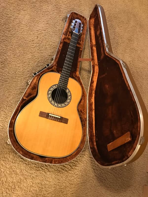 Ovation Country Artist Classical 1624-4 acoustic-electric guitar 1979 with hard case and owners manuals image 1