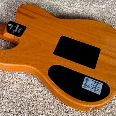 Fender Limited Edition American Acoustasonic Telecaster With Deluxe GigBag and Case Candy -2023 Model in Shell Pink & Tortoise Rosette and Purfling image 8