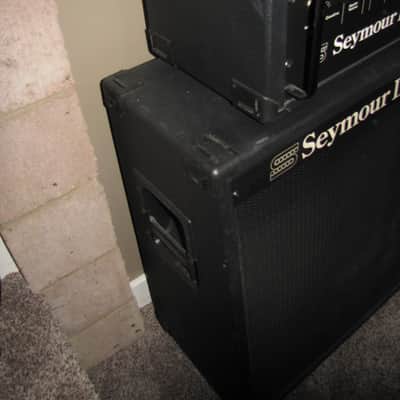 Seymour Duncan Convertible 100 Watt Head & Cabinet 1986 Black Tolex image 3