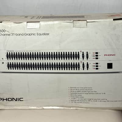Immagine Phonic MQ3600 New Old Stock Dual 31-Band Graphic Equalizer - 11